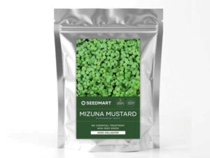 Mizuna Microgreens Packet | Front | Seedmart Australia