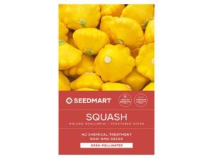 Squash Golden Scallopini Vegetable Seeds | Seedmart