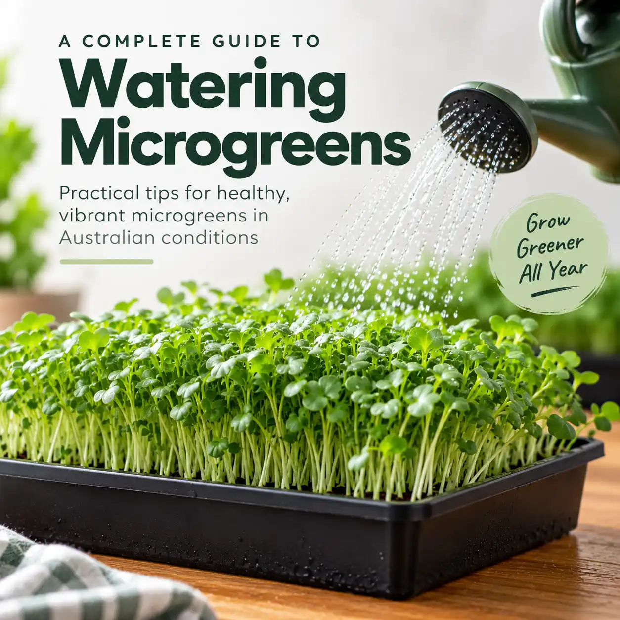 Watering Microgreens | Methods | Australia