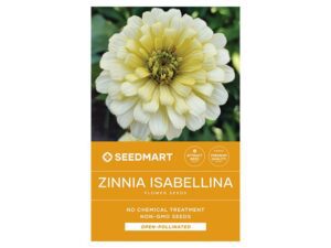 Zinnia Isabellina Flower Seed Packet