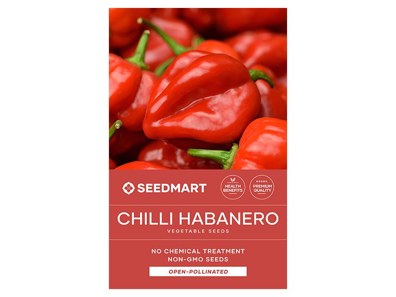 Chilli Habanero Red Vegetable Seeds | Seedmart