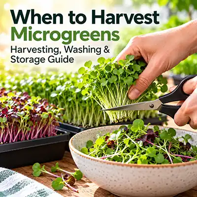 When & How | Harvest Microgreens