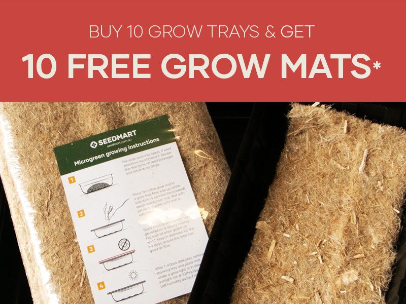Buy 10 Grow Trays and Get 10 Free Grow Mats