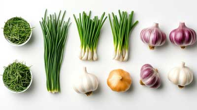 Differences between onion chives, garlic chives and garlic | Seedmart Australia