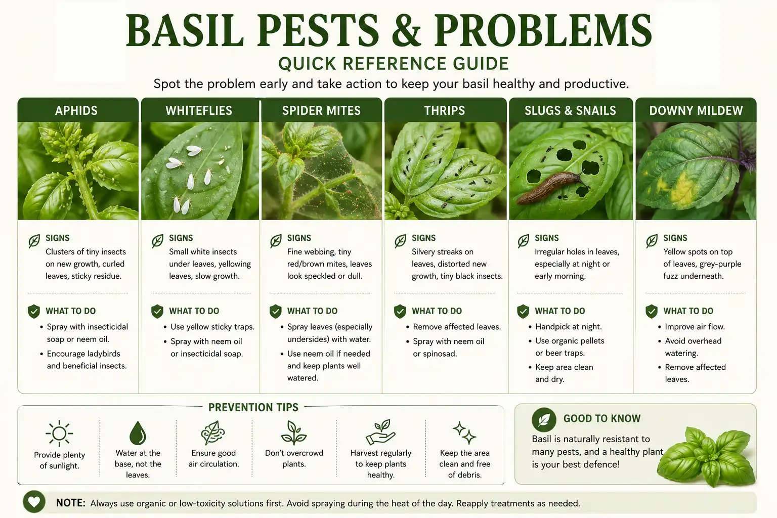 Basil Pests Quick Reference | Seedmart Australia