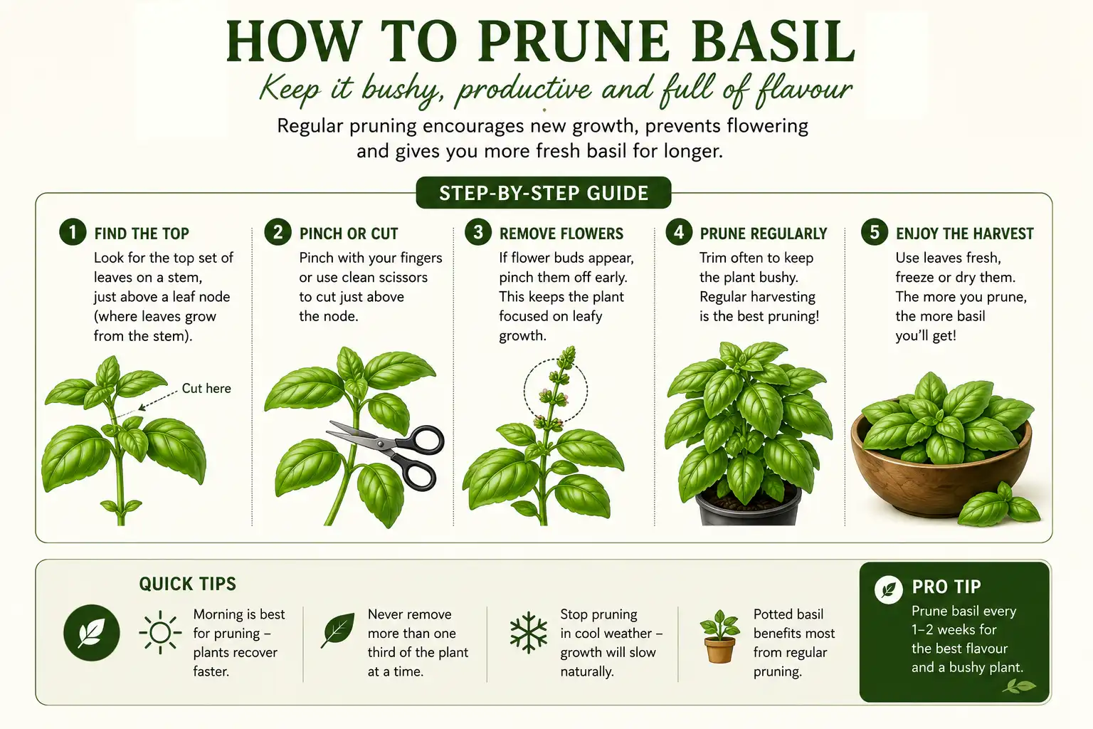 How to Prune Basil | Seedmart Australia