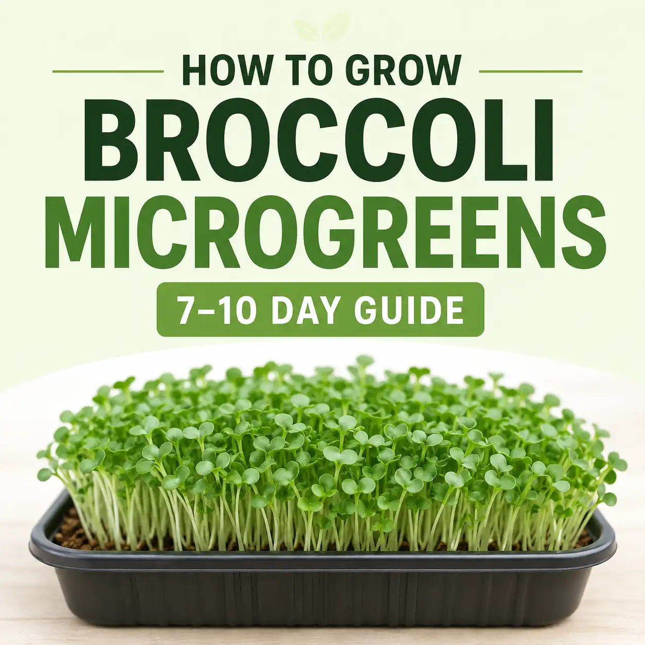 Grow Broccoli Microgreens | Featured Image | Seedmart