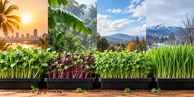 Grow Microgreens Hot & Humid Conditions Australia